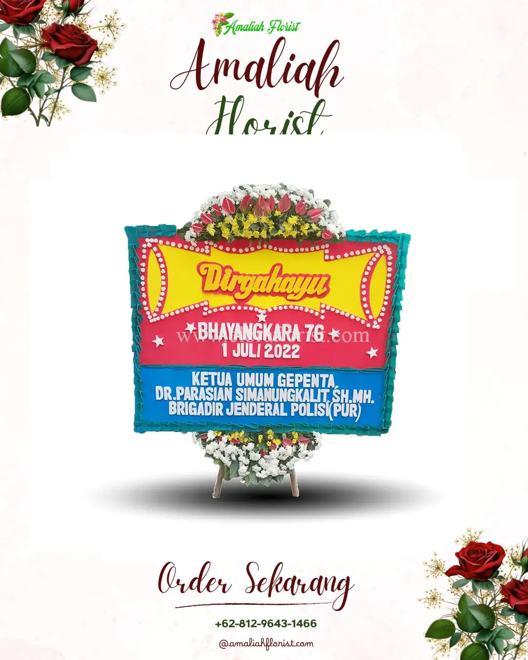 Papan Bunga HUT Ulang Tahun Sukowidodo